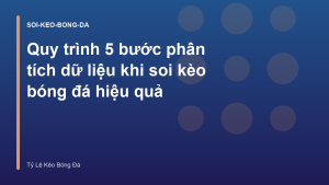 Read more about the article Quy trình 5 bước phân tích dữ liệu khi soi kèo bóng đá hiệu quả